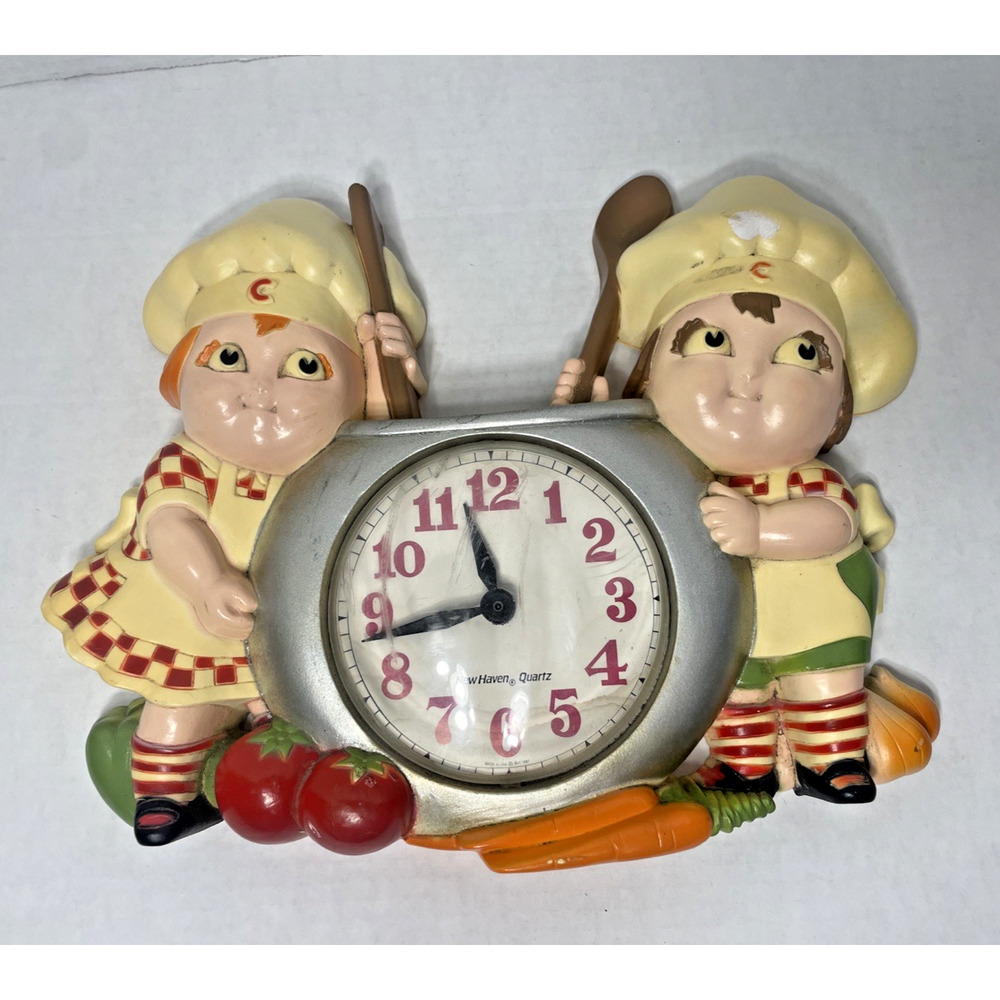 Vintage 90's Campbell Soup Kids Wall Clock Plastic DOESN'T WORK